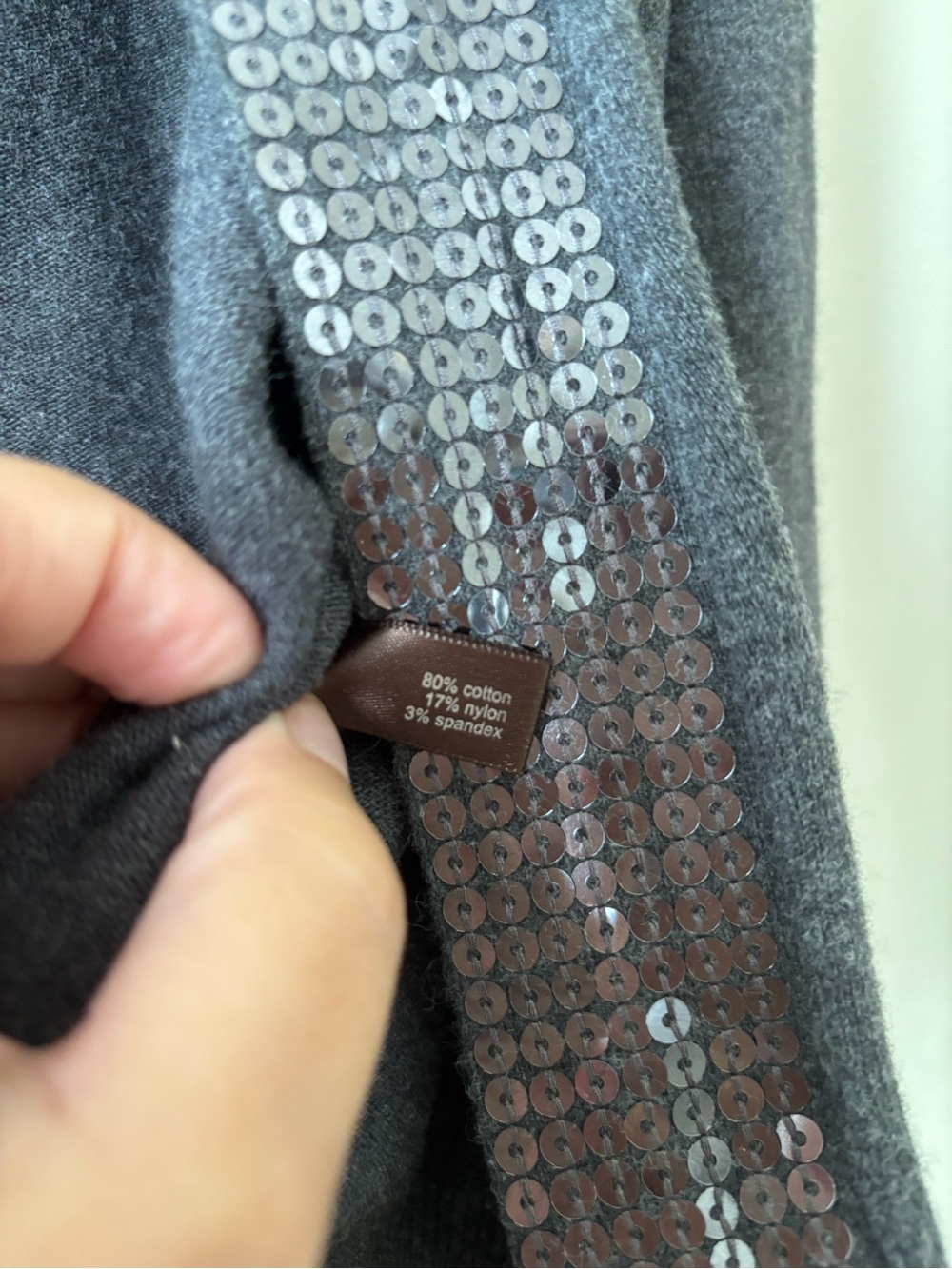 The Limited Black Sequin Trim Cropped Cardigan - Picture 6 of 6